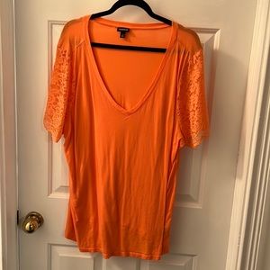 Orange T-Shirt Blouse